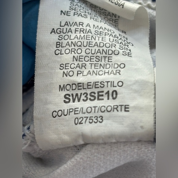 Sperry Top-Sider Yacht Clubbin’ Striped One Piece Swimsuit Sequin Details Size S - Picture 8 of 16